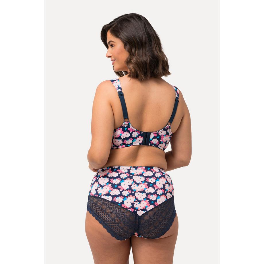 Ulla Popken Bügel-BH Blüten Spitze Zierband  