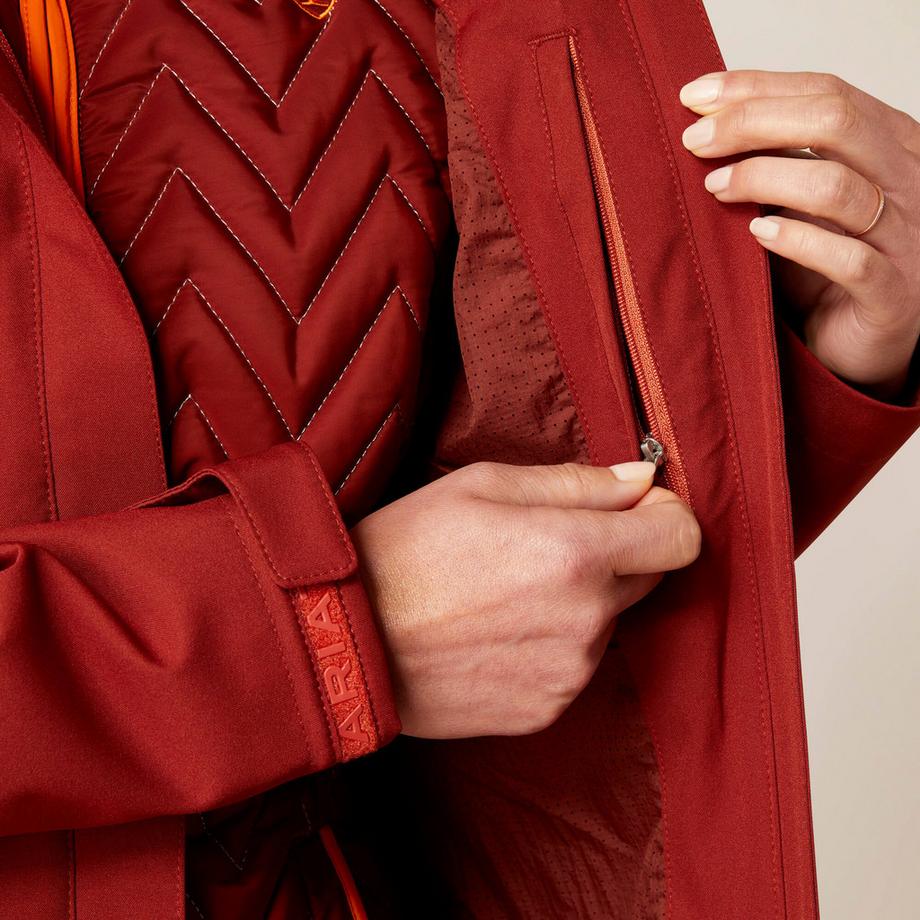 Ariat  giacca impermeabile con cappuccio h2o 