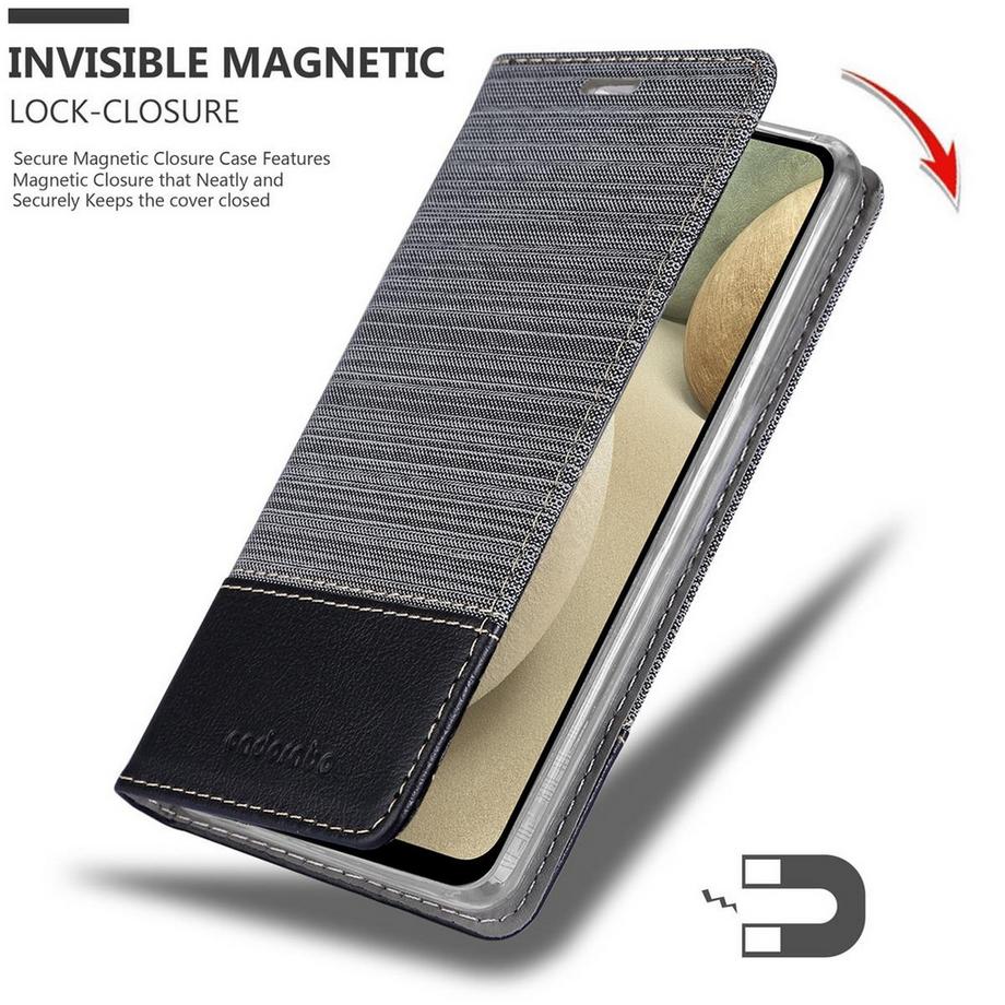 Cadorabo  Hülle für Samsung Galaxy A12  M12 Magnetverschluss, Kartenfach 