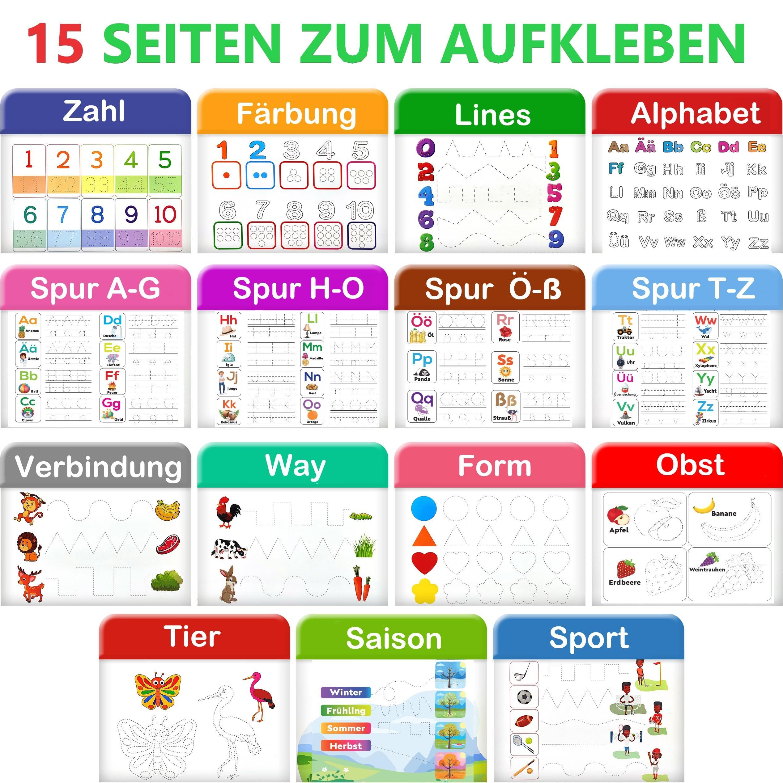 Activity-board  Mein erstes Lernbuch, Belegtes Buch Lernspiele, Vorschul-Lernaktivitäten 