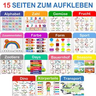 Activity-board  Mein erstes Lernbuch, Belegtes Buch Lernspiele, Vorschul-Lernaktivitäten 