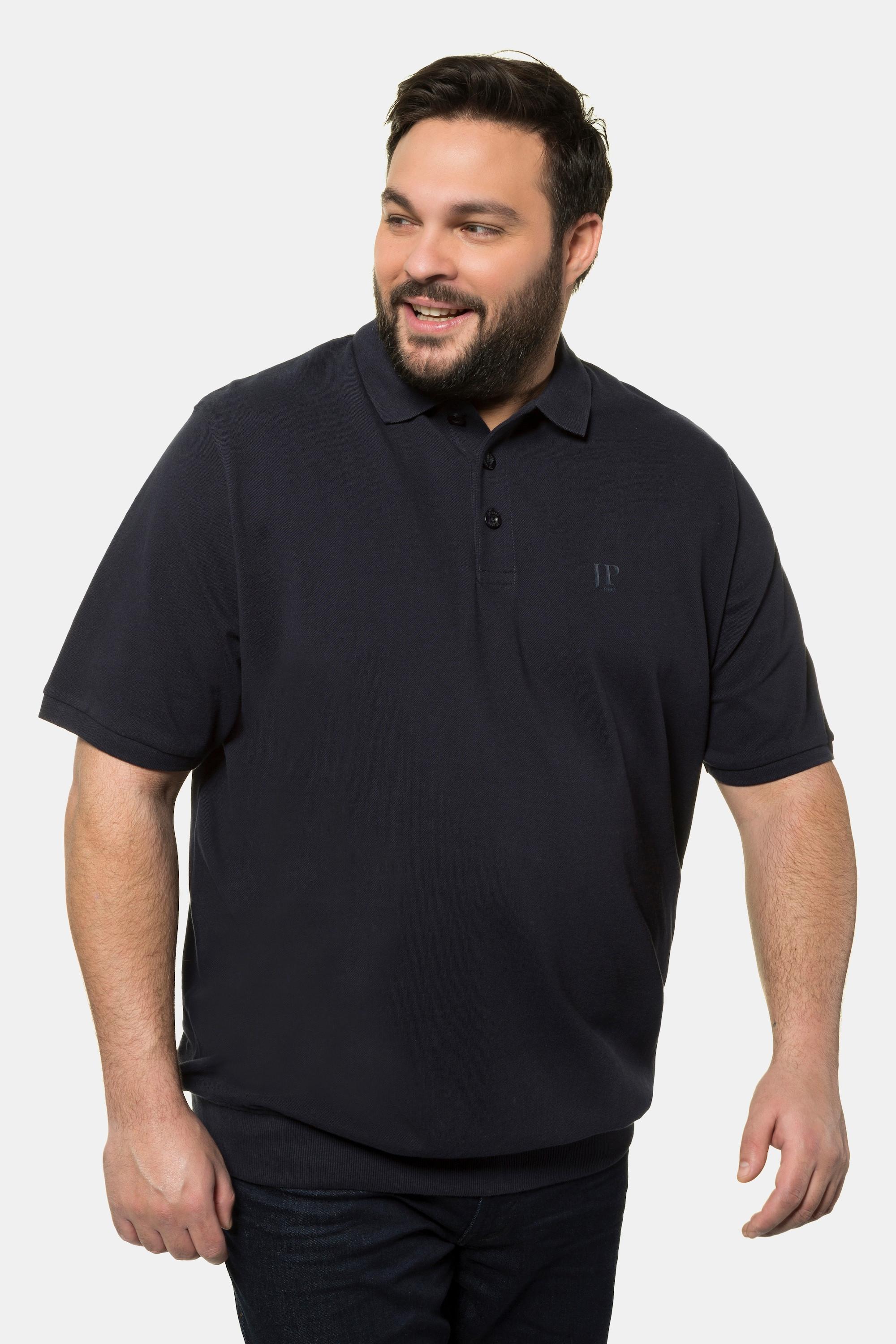 JP1880  Maglia polo basic in piqué con taglio speciale per l'addome, taglie disponibili dalla XXL alla 10XL 