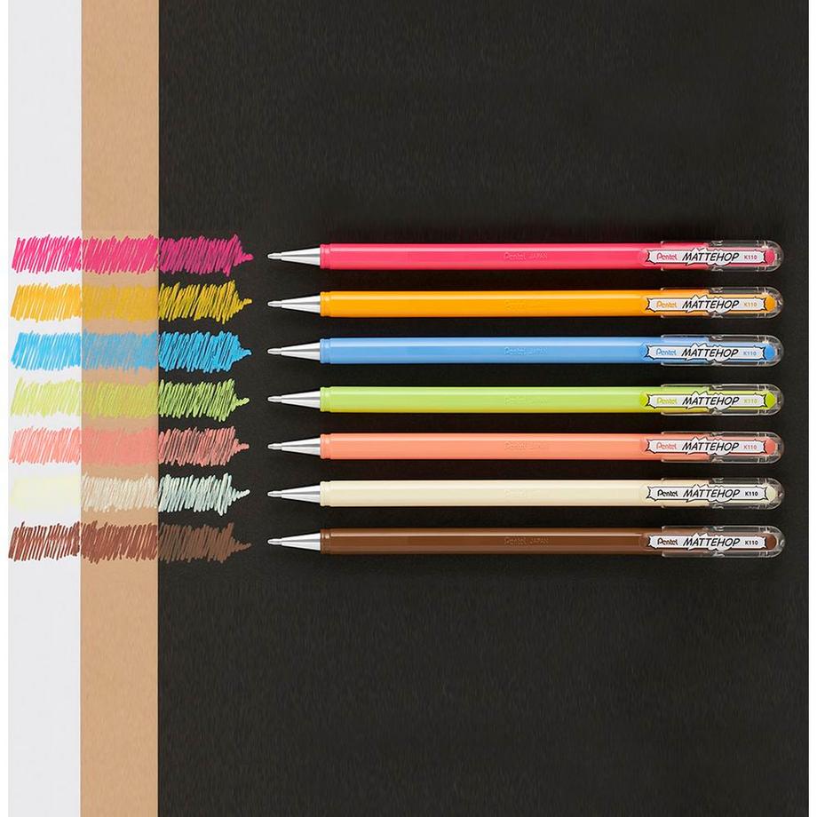 Pentel Rollerball Mattehop K110-VP2X  