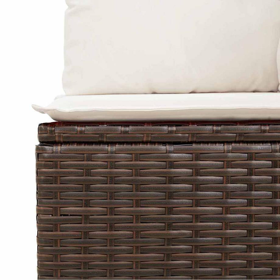 VidaXL Mobilier de jardin poly rattan  