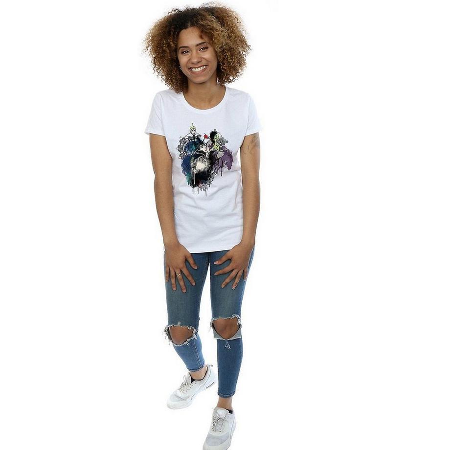 Disney Villains Sketch T-Shirt Maniche Corte  