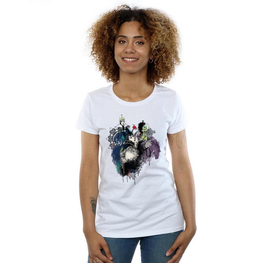 Disney Villains Sketch T-Shirt Maniche Corte  
