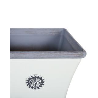 Beliani Set di 2 vasi per piante en Fibra d'argilla Retrò ELATEIA  