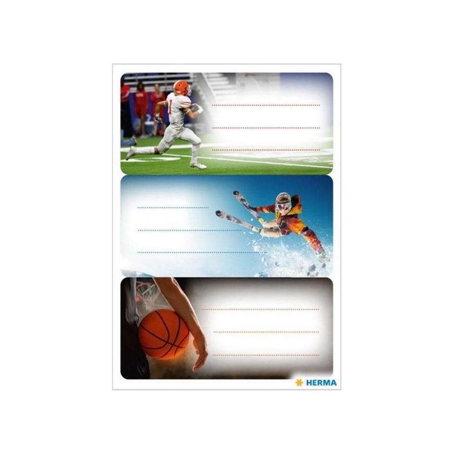 HERMA Étiquettes scolaires  Sport 3 feuilles / 9 autocollants  