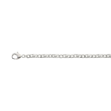 MUAU Schmuck  Bracelet 8er-Kette Silber 925, 4.9mm, 21cm 