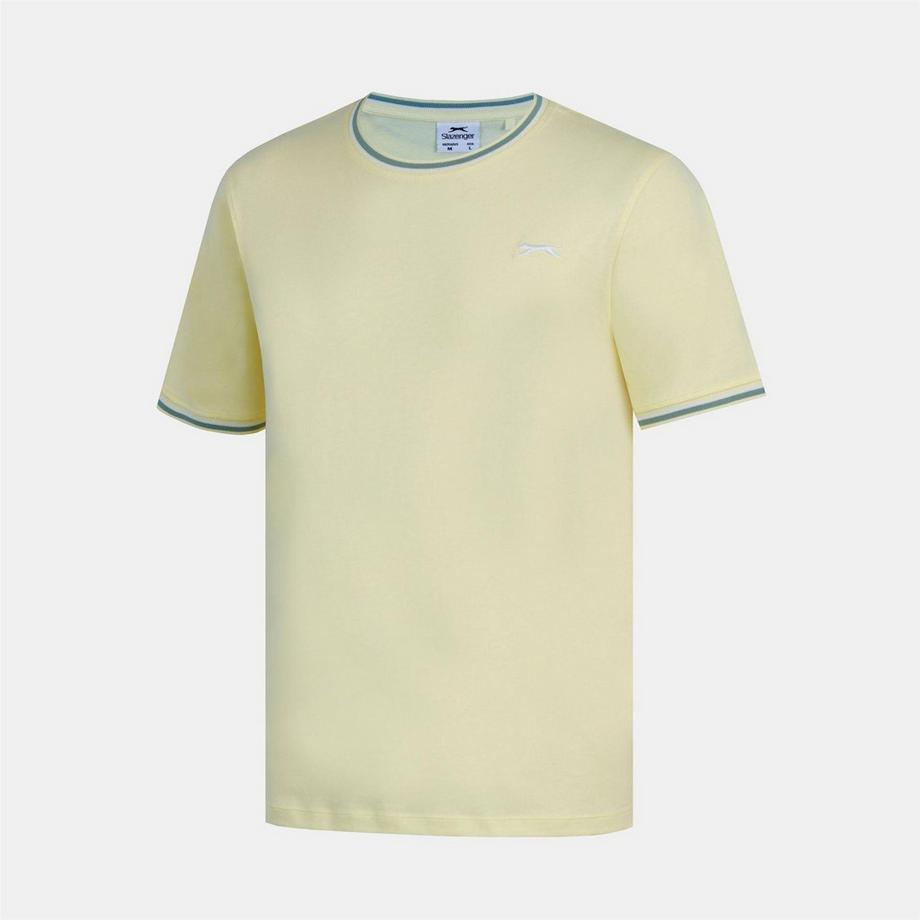 Slazenger T-Shirt col rond avec bordure côtelée  