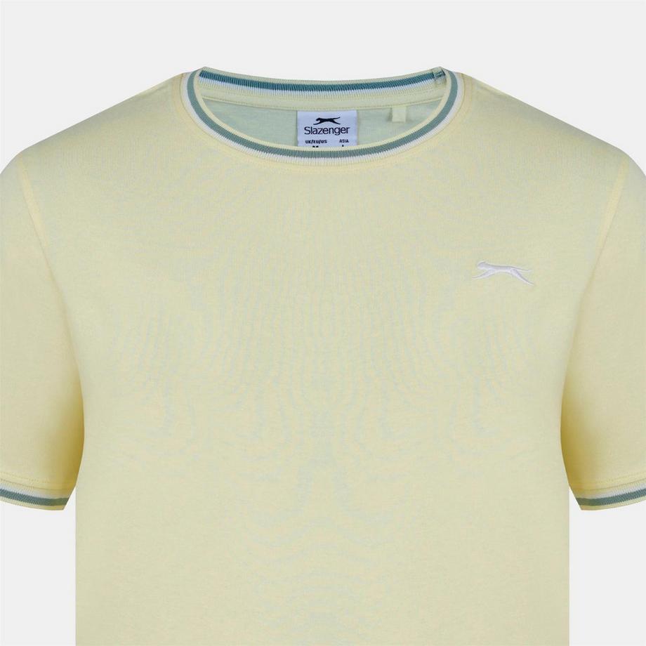 Slazenger T-Shirt col rond avec bordure côtelée  
