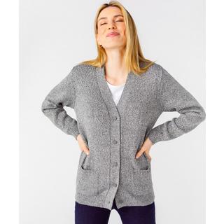 Damart  Klassische Strickjacke aus schmiegsamem Jerseystrick. 