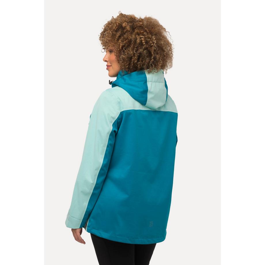 Ulla Popken HYPRAR Giacca Funzionale Impermeabile con Cappuccio  