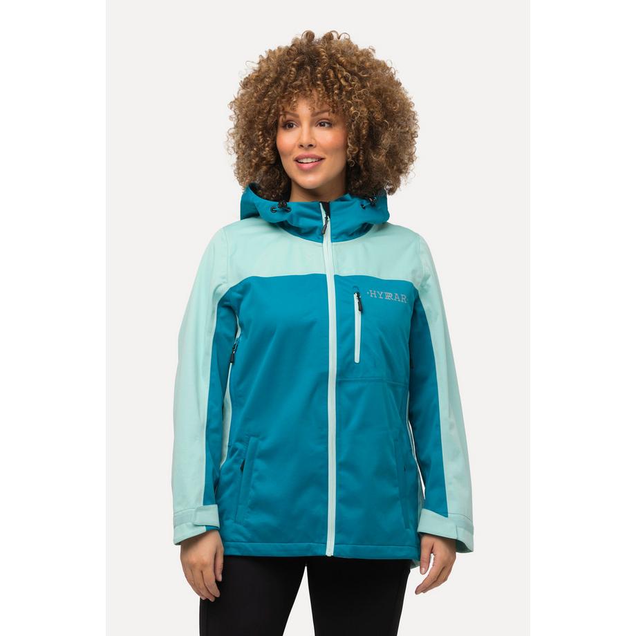 Ulla Popken HYPRAR Giacca Funzionale Impermeabile con Cappuccio  