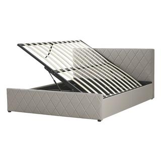 Beliani Letto con rete a doghe en Pelle sintetica Moderno ROCHEFORT  