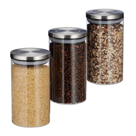 B2X 3 pots de conservation 1000 ml  