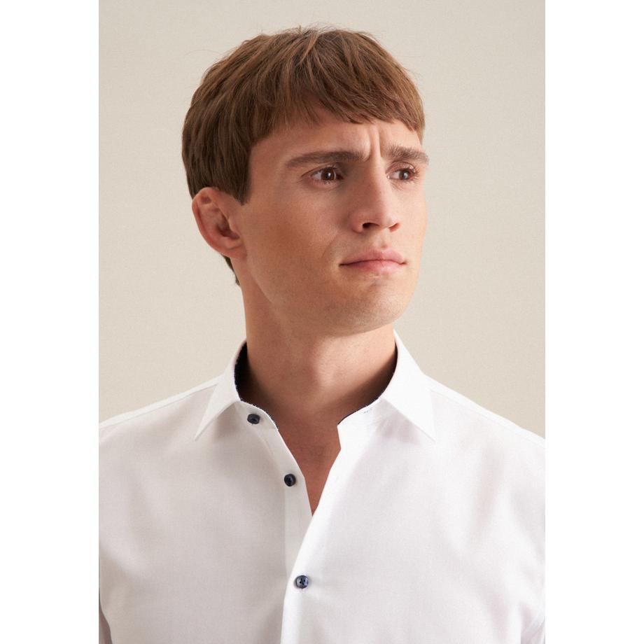 Seidensticker Chemise Business Slim Fit Manche longue Uni  