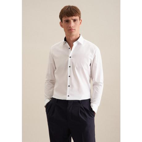 Seidensticker Business Hemd Slim Fit Langarm Uni  