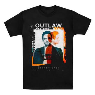 Johnny Cash Outlaw Grafikdruck T-Shirt  