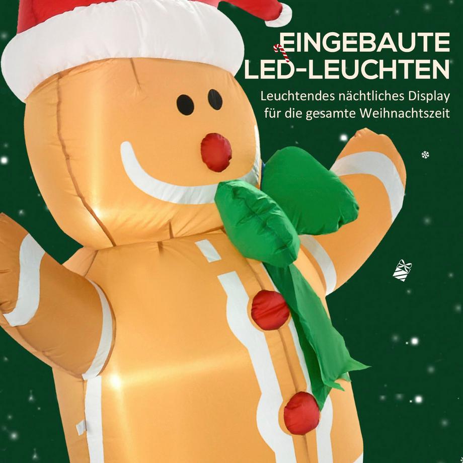 HOMCOM Aufblasbare Weihnachtsdeko  