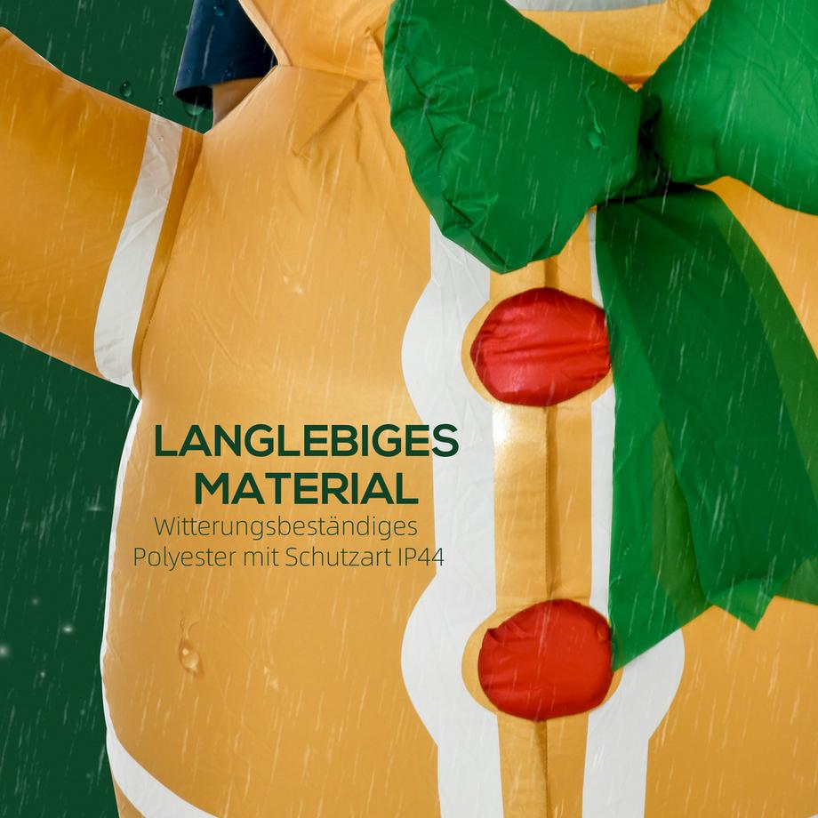 HOMCOM Aufblasbare Weihnachtsdeko  
