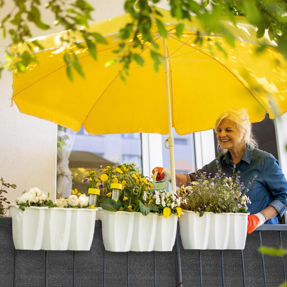 B2X  Garten-Sichtschutz in Anthrazit 1,2 m hoch 