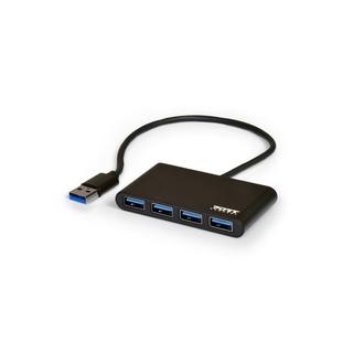 Port Designs  900121 hub di interfaccia USB 3.2 Gen 1 (3.1 Gen 1) Type-A 5000 Mbit/s Nero 