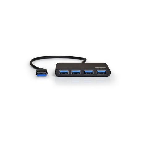 Port Designs  900121 hub di interfaccia USB 3.2 Gen 1 (3.1 Gen 1) Type-A 5000 Mbit/s Nero 