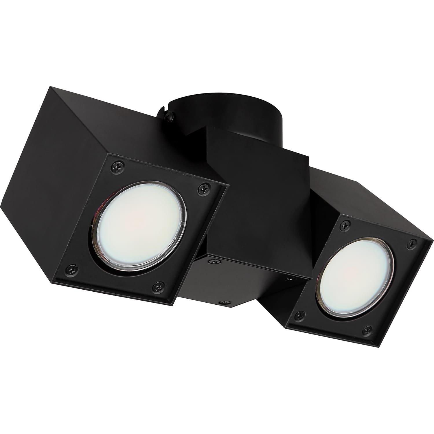 mutoni Faretto Ivess metallo nero opaco 2xGU10  