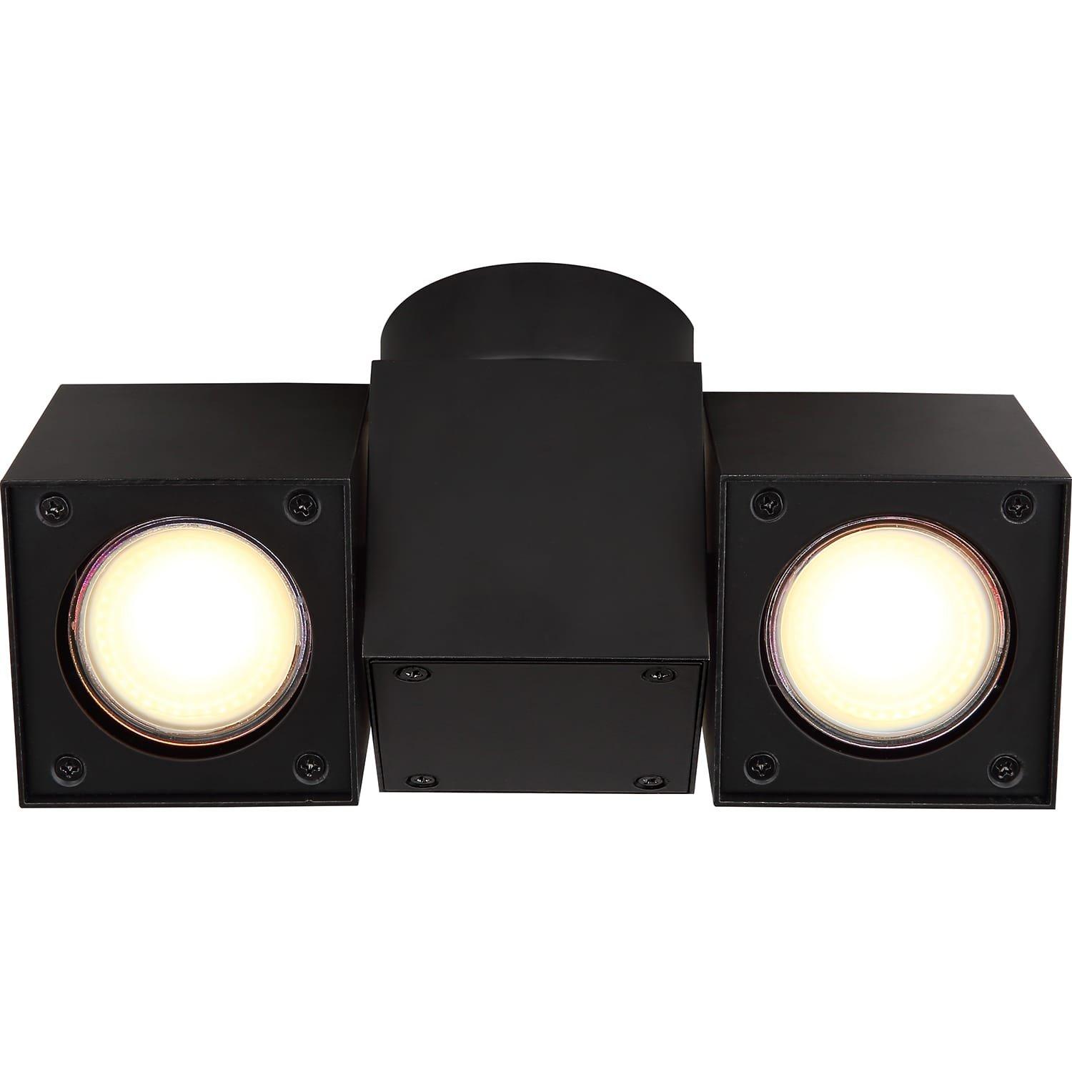 mutoni Spot Ivess métal noir mat 2xGU10  