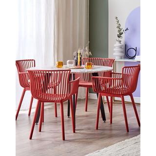 Beliani Lot de 4 chaises en Polypropylène Moderne PESARO  