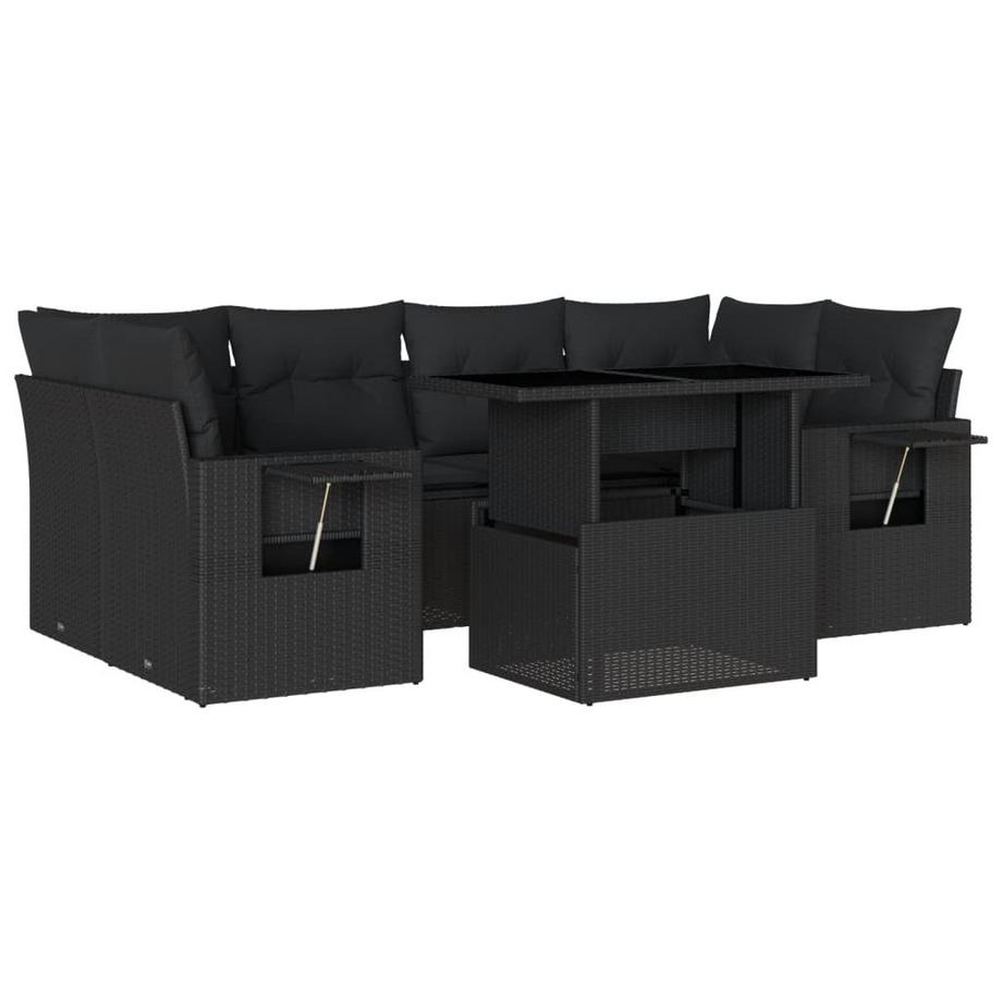 set divano da giardino Polirattan
