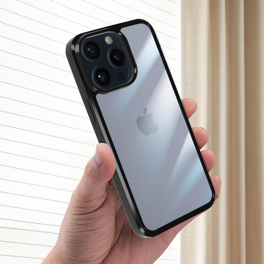 Avizar  Coque Rigide iPhone 15 Pro Contour Noir 