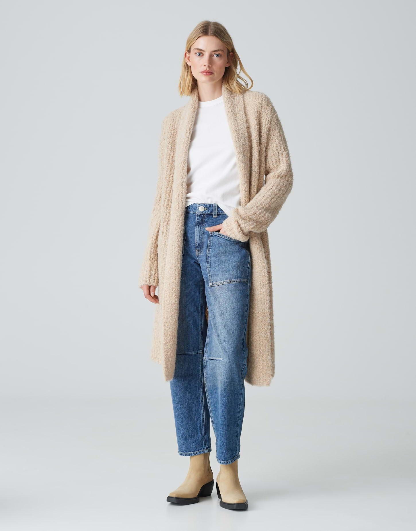 OPUS  Cardigan long Dulina coupe droite 