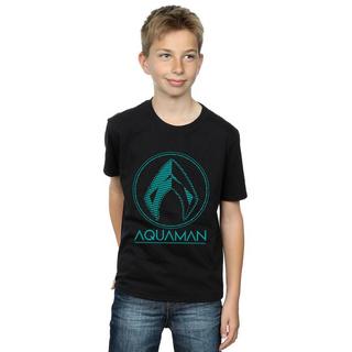 DC COMICS  Tshirt AQUAMAN AQUA LOGO 