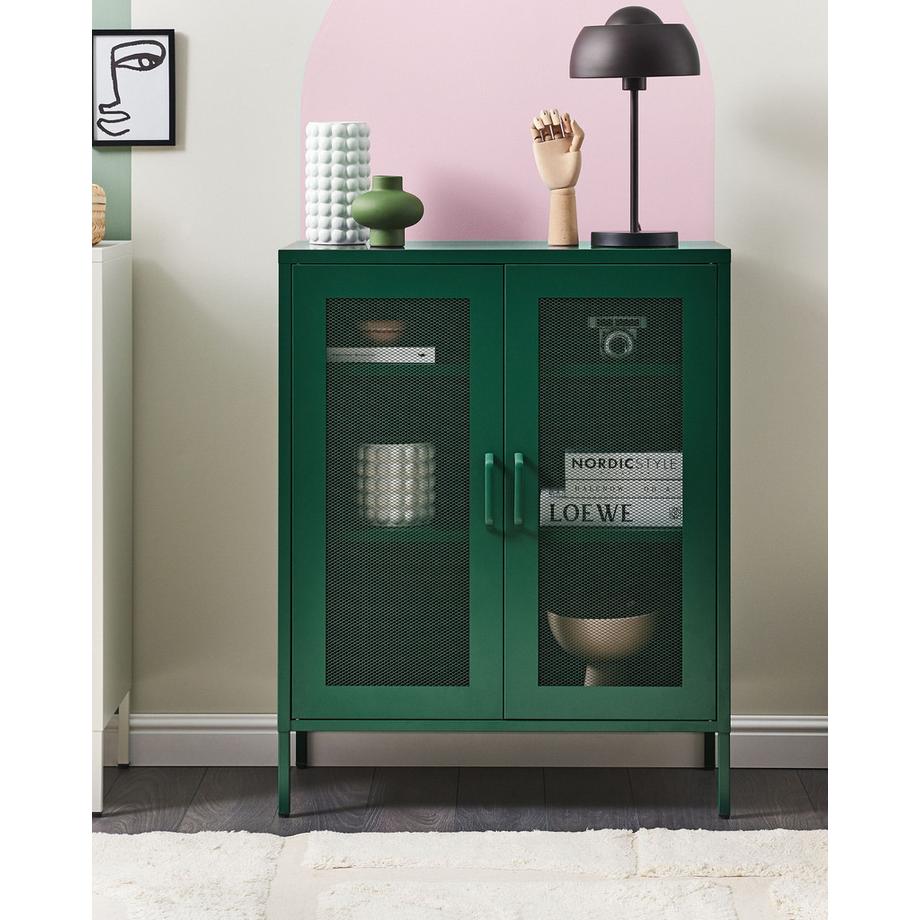 Beliani Schrank aus Stahl  WAKATIPU  