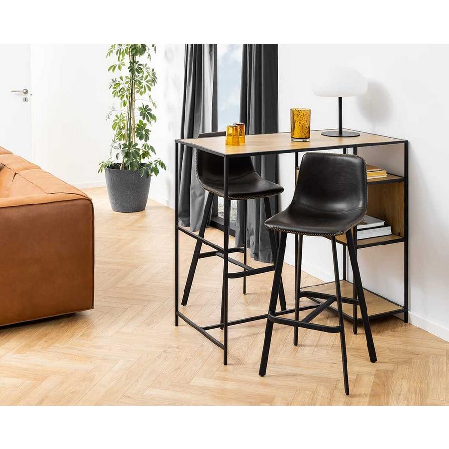 mutoni Sgabello Barnstable nero  
