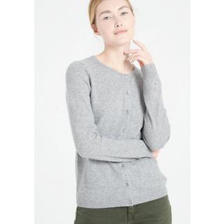 Studio Cashmere8  LILLY 4 Strickjacke mit tailliertem Rundhalsausschnitt - 100% Kaschmir 