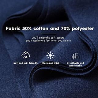 Only-bags.store Sciarpa calda invernale autunnale in cotone a tinta unita con nappe  