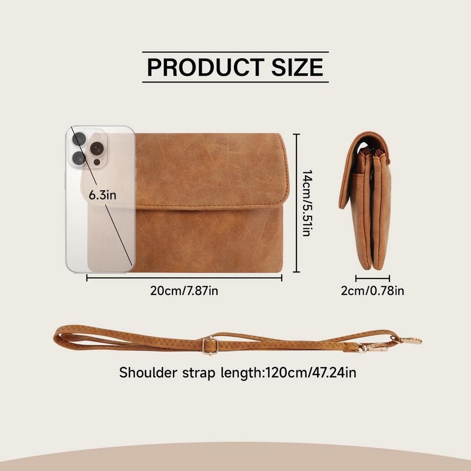 Only-bags.store Petit Sac à Bandoulière avec Bandoulière Amovible  