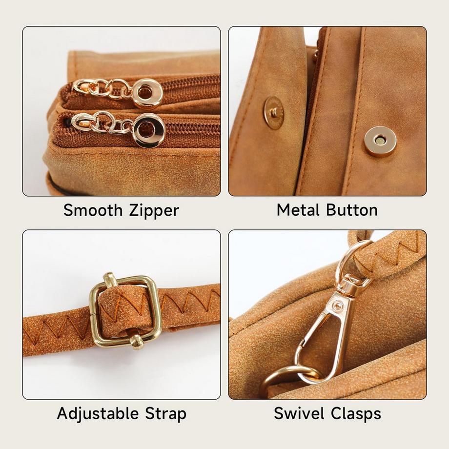 Only-bags.store Petit Sac à Bandoulière avec Bandoulière Amovible  