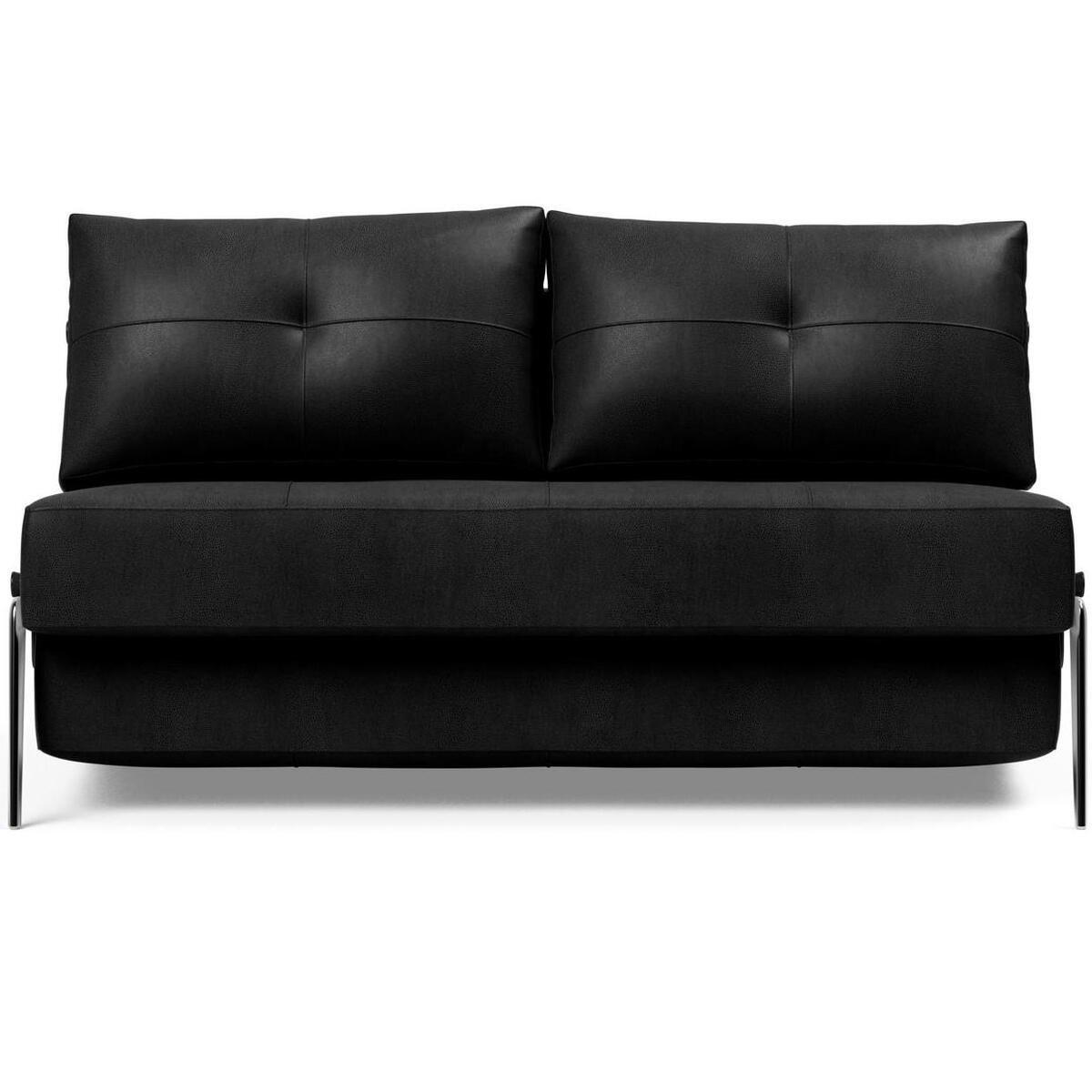 mutoni Divano letto Cubed 140 in alluminio - Nero Faunal  