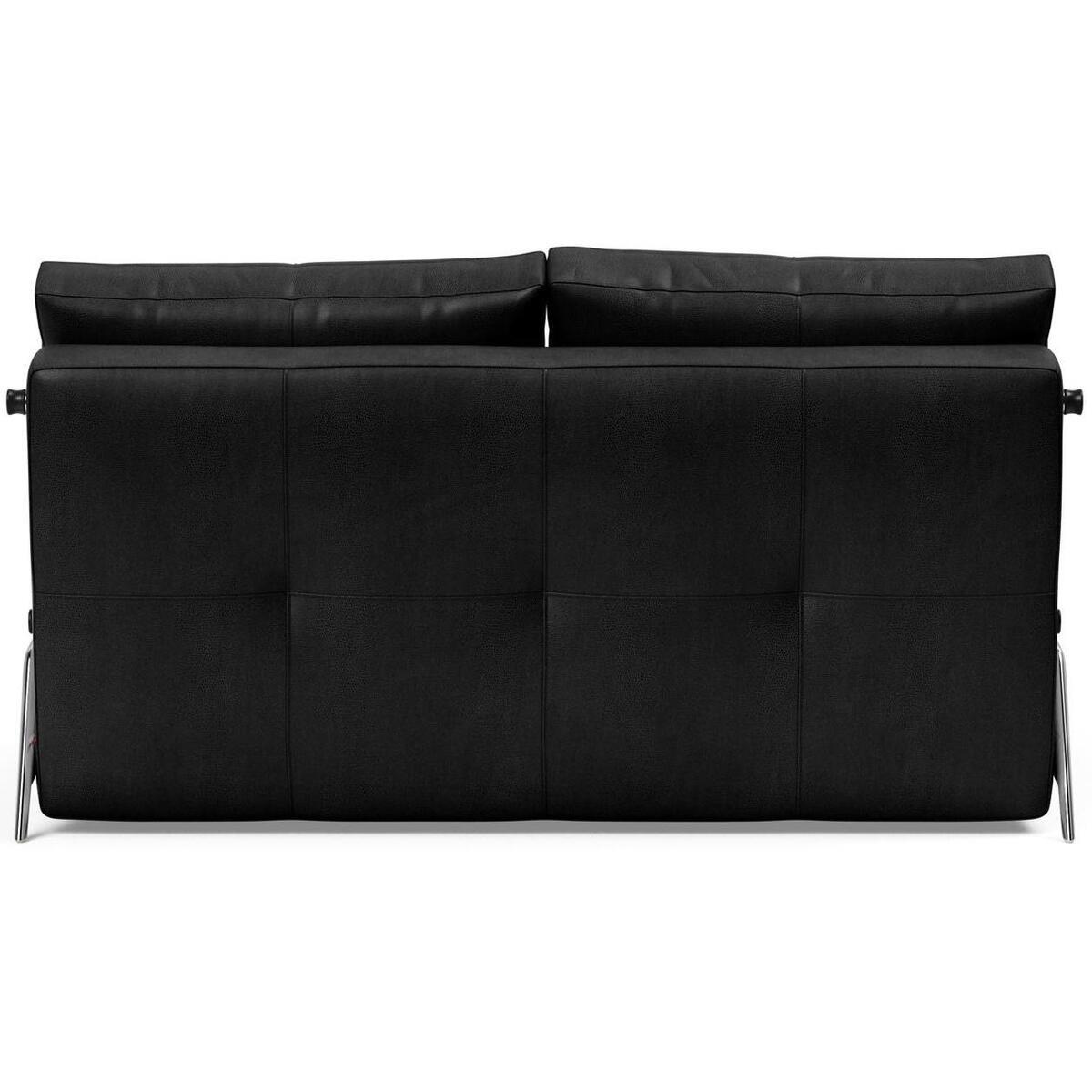 mutoni Divano letto Cubed 140 in alluminio - Nero Faunal  