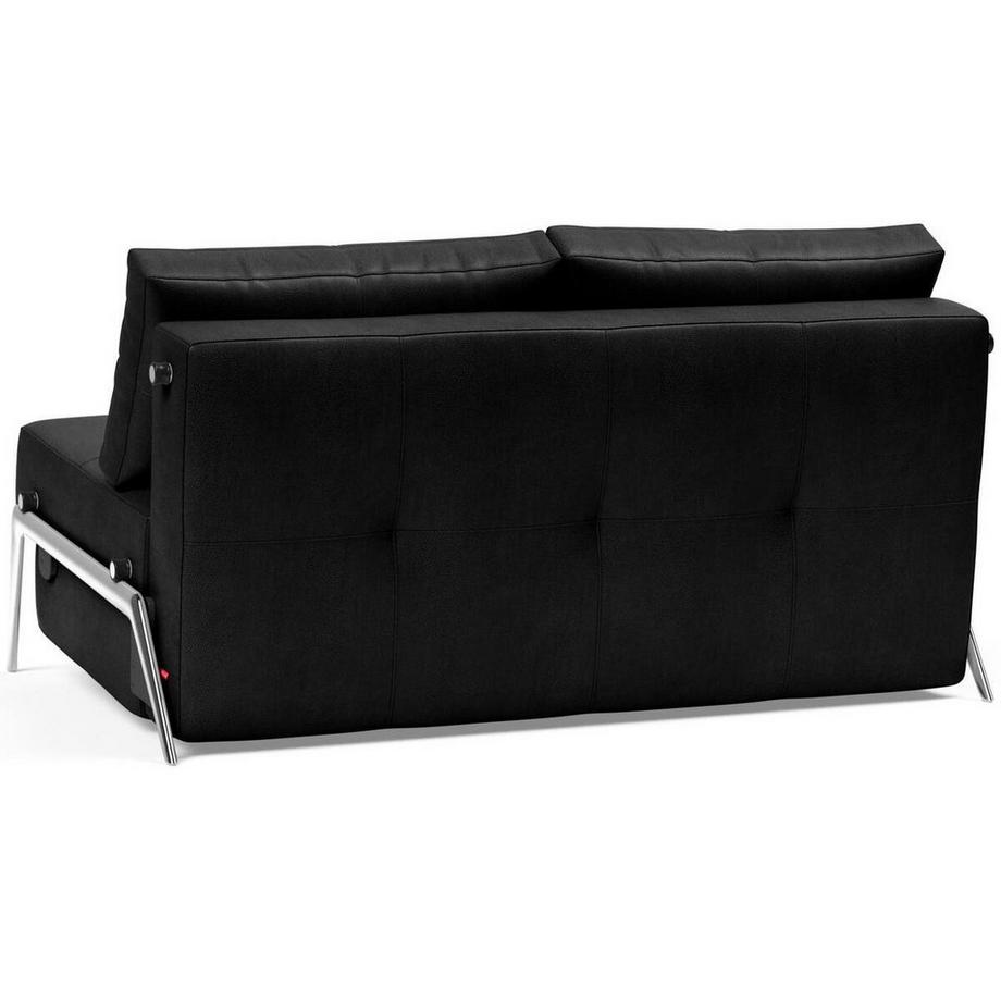 mutoni Canapé-lit Cubed 140 Aluminium - Faunal Black  