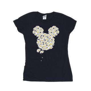 MICKEY MOUSE Gänseblümchen Print Slim Fit T-Shirt  