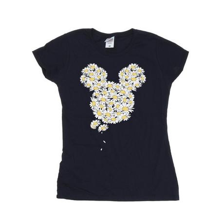 MICKEY MOUSE Gänseblümchen Print Slim Fit T-Shirt  