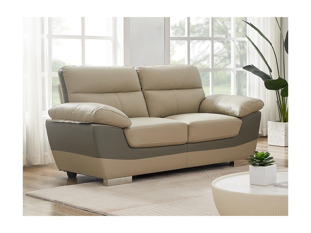 Vente-unique Ledersofa 2Sitzer FRANCESCA  