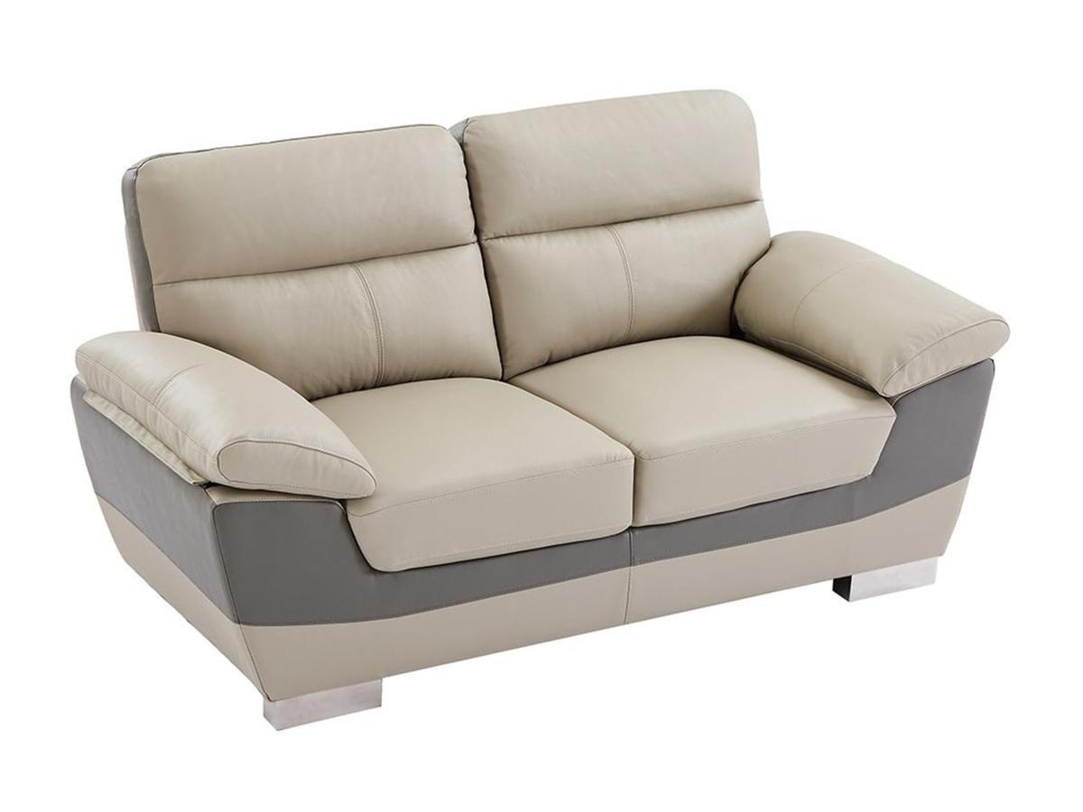 Vente-unique Ledersofa 2Sitzer FRANCESCA  