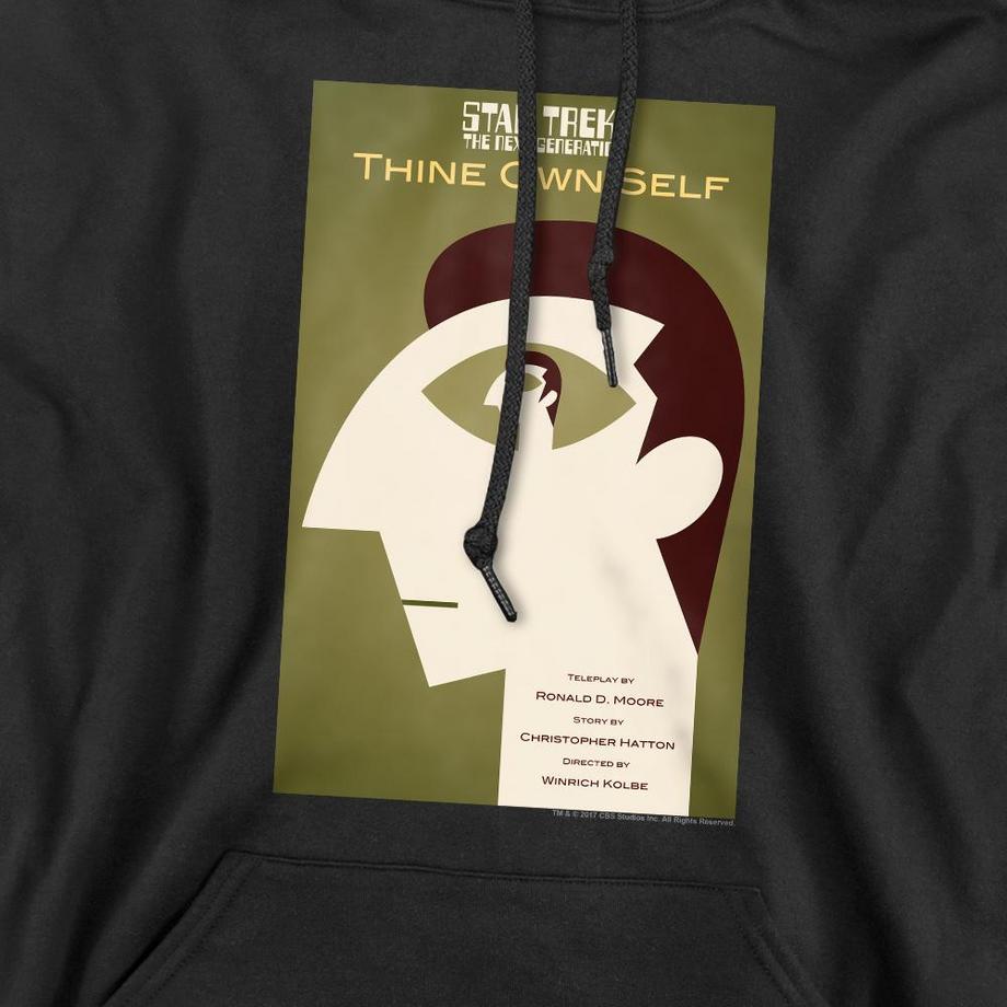 Star Trek The Next Generation Season 7 Episode 16 Felpa con Cappuccio  