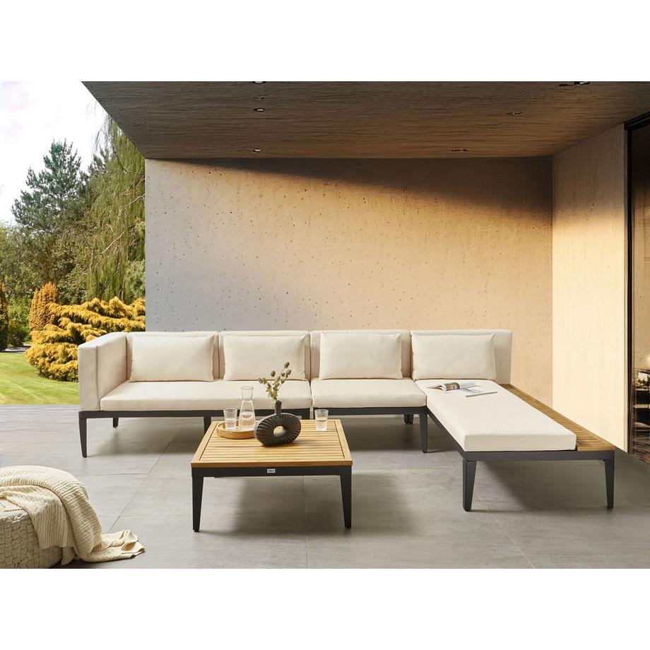 Beliani Lounge Set mit Tisch aus FSC® zertifiziertes Akazienholz  BRACCIANO  